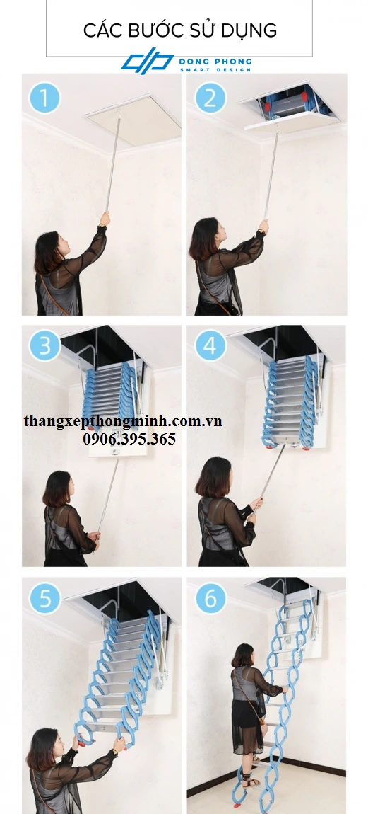 thang nhôm xếp